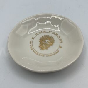 Vtg The Forum Of Twelve Caesars NYC Restaurant Ashtray Trinket Butter Pat Mayer
